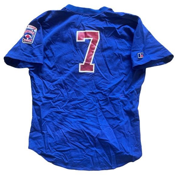 Vintage LITTLE LEAGUE WORLD SERIES ‘CANADA’ #7 Russell Baseball Jersey Men’s L - Picture 3 of 3